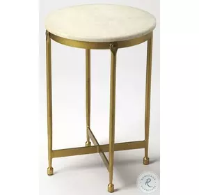 Butler Loft Claypool White Marble End Table