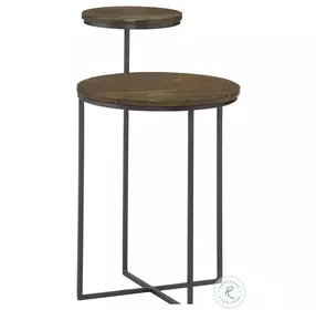 Yael Natural And Gunmetal Accent Table