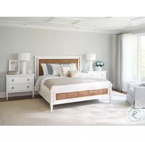 Laguna Linen White And Light Nutmeg Strand Poster Bedroom Set by Barclay Butera