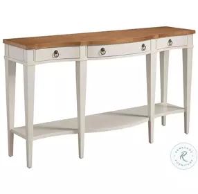 Laguna Linen White Headlands bow front Sideboard by Barclay Butera