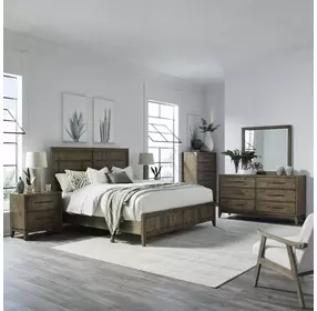 Lake House Harvest Brown Panel Bedroom Set