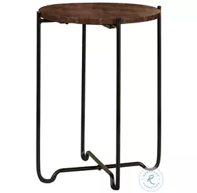 Latifa Red And Black Accent Table