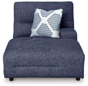 Acklen Place Navy Performance Fabric RAF Power Reclining Back Chaise