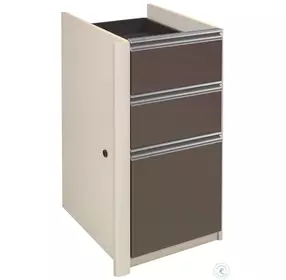 Connexion Slate & Sandstone Pedestal 2 utility drawers