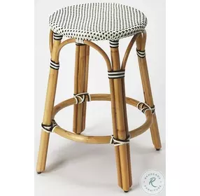 Tobias Black Performance Fabric Counter Stool