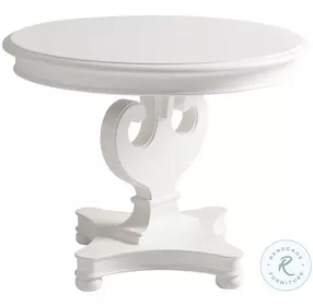 Athenia White Center Accent Table