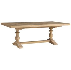 La Mirada Brown 124" Extendable Dining Table