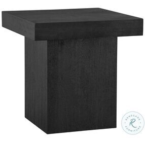 Padula Matte Black Large End Table