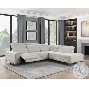 Adahlia Sand 2 Piece RAF Power Reclining Sectional