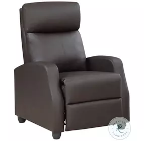 Greenfield Dark Brown Push Back Recliner