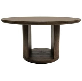 Lozano Warm Walnut Brown 59" Round Dining Table