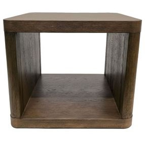 Lozano Warm Walnut Brown Square End Table