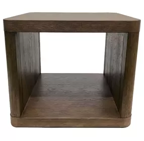 Lozano Warm Walnut Brown Square End Table