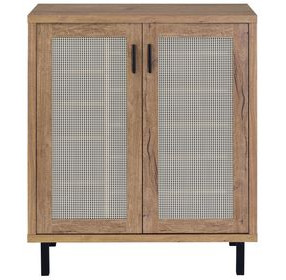 Teller Natural Oak 2 Door Shoe Storage Cabinet