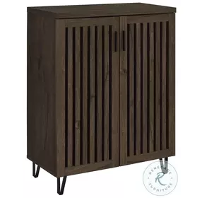 Brixton Smoked Oak 2 Door Shoe Storage Cabinet