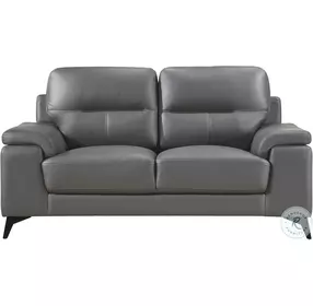 Mischa Dark Gray Loveseat