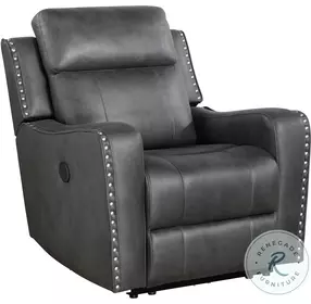 Kellen Dark Gray Power Recliner