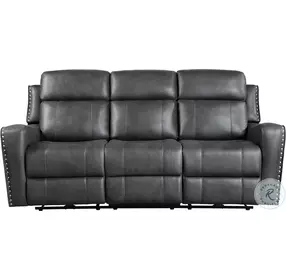 Kellen Dark Gray Double 82" Power Reclining Sofa
