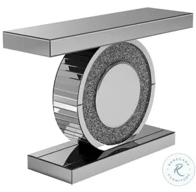 Bergenia Silver Rectangular Console Table 