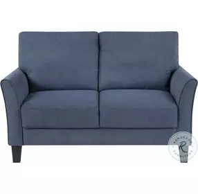 Leslie Blue Loveseat
