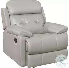 Lambent Silver Gray Reclining Chair