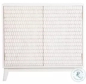 Gambon White Accent Cabinet