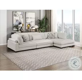 Tinley Beige 3 Piece Modular Sectional