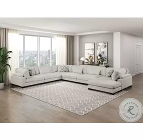 Tinley Beige 6 Piece Modular Sectional with RAF Chaise