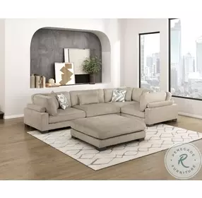 Tinley Brown 5 Piece Modular Sectional