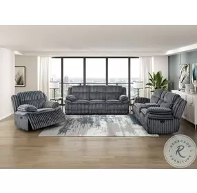 Goodland Dark Gray Double Reclining Living Room Set
