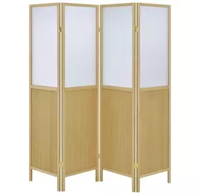 Mattison Natural 4 Panel Room Divider
