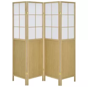 Edwards Natural 4 Panel Room Divider