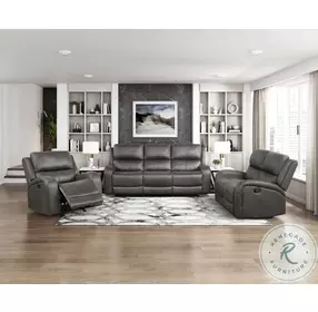 Pagosa Gray Double Reclining Living Room Set