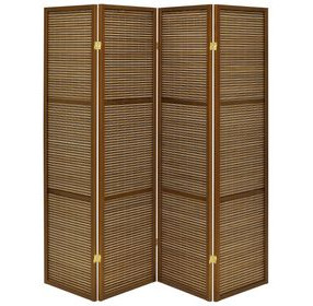 Browning Walnut 4 Panel Room Divider