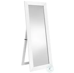 Cadence White High Gloss Full Length Standing Mirror