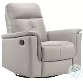 Bristow Silver Leather Match Recliner