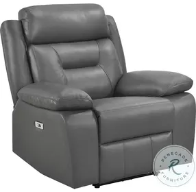 Laconia Dark Gray Power Recliner