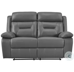 Laconia Dark Gray Double Reclining Loveseat