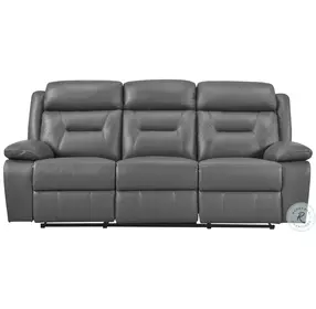 Laconia Dark Gray Double Reclining Sofa