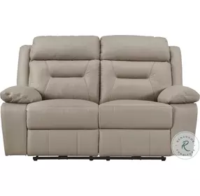 Laconia Latte Double Power Reclining Loveseat