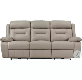Laconia Latte Double Power Reclining Sofa