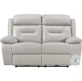 Laconia Silver Double Power Reclining Loveseat