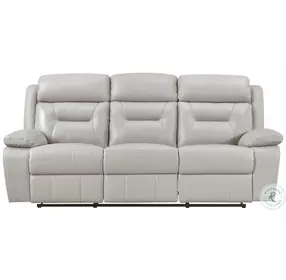 Laconia Silver Double Reclining Sofa