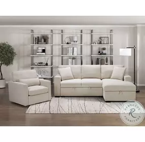 Pompano Beige 2 Piece RAF Sectional