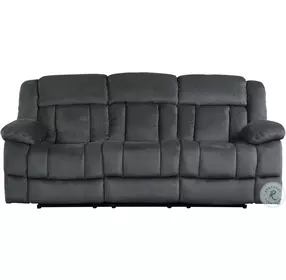 Laurelton Charcoal Double Reclining Sofa