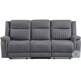 Dean Gray Double Reclining Sofa