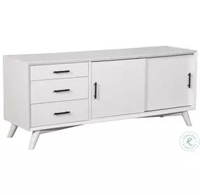 Flynn White Large TV Stand
