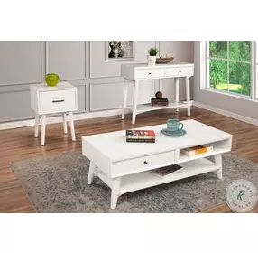 Flynn White Occasional Table Set