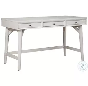Flynn White 3 Drawer Large Desk