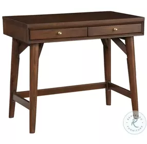 Flynn Walnut 2 Drawer Mini Desk